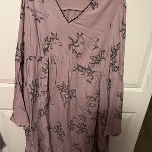 Cato Purple Top with Black Detailing